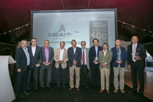 Galardonados en La Noche del Transporte.