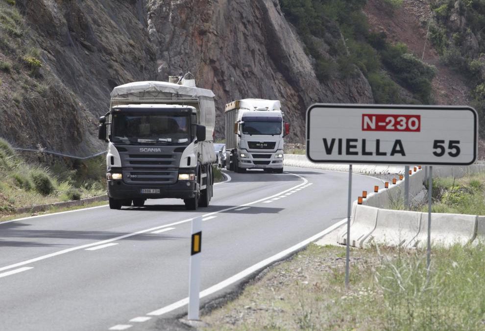 Modificaciones en las restricciones en la N-230 para vehículos pesados