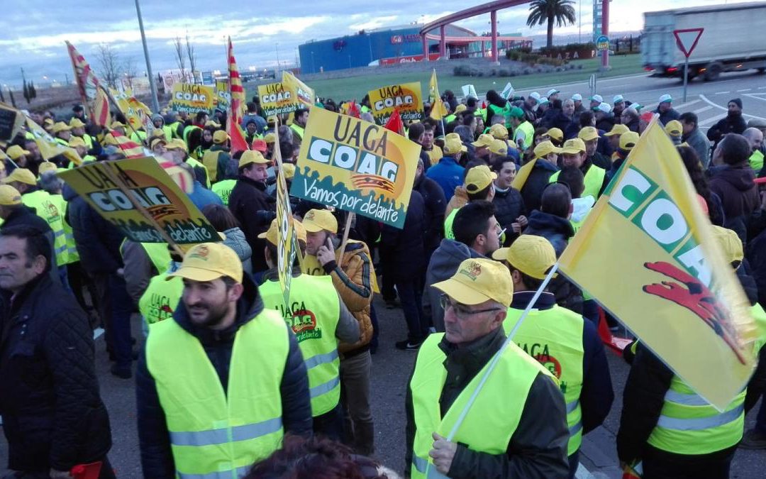 Los agricultores también realizarán ‘tractoradas’ en Salamanca, Zamora, Burgos y Palencia