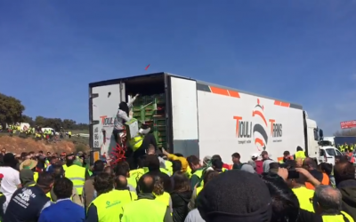 La CETM condena el asalto a un camión durante las protestas de los agricultores en Jaén