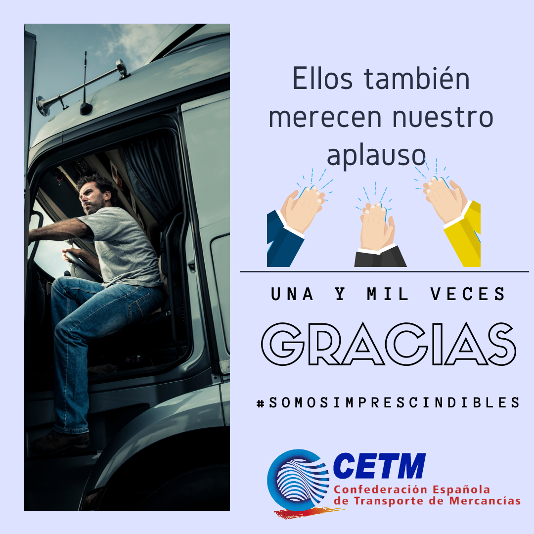 Aplauso para los transportistas