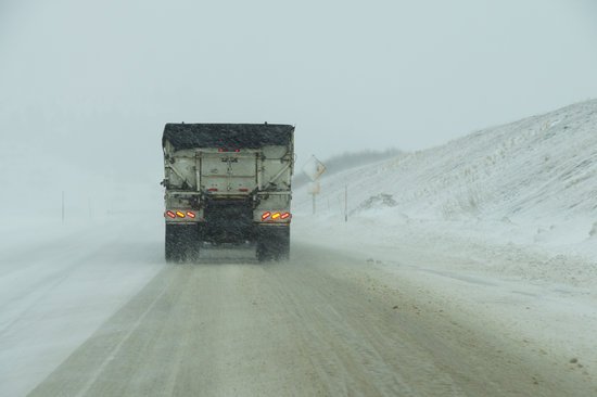 Alerta: embolsamientos de camiones por nieve