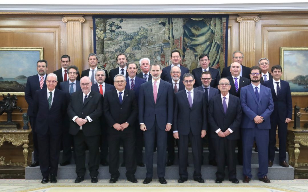 Su Majestad el Rey recibe en audiencia al Comité Ejecutivo de la CETM