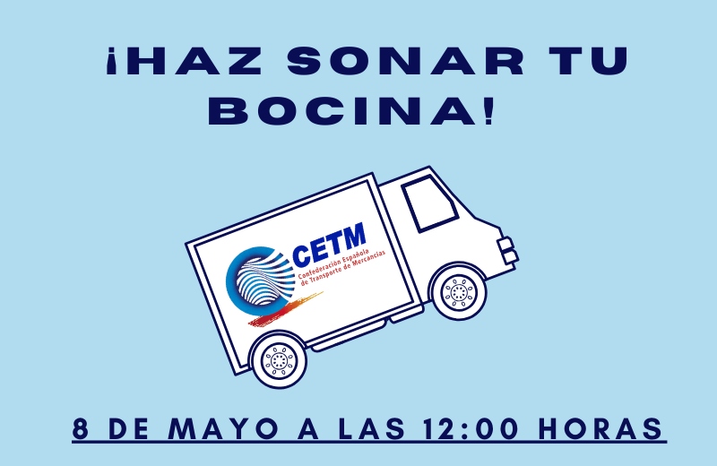 Convocatoria el 8 de mayo para hacer sonar las bocinas de los camiones en reconocimiento de los trabajadores del sector