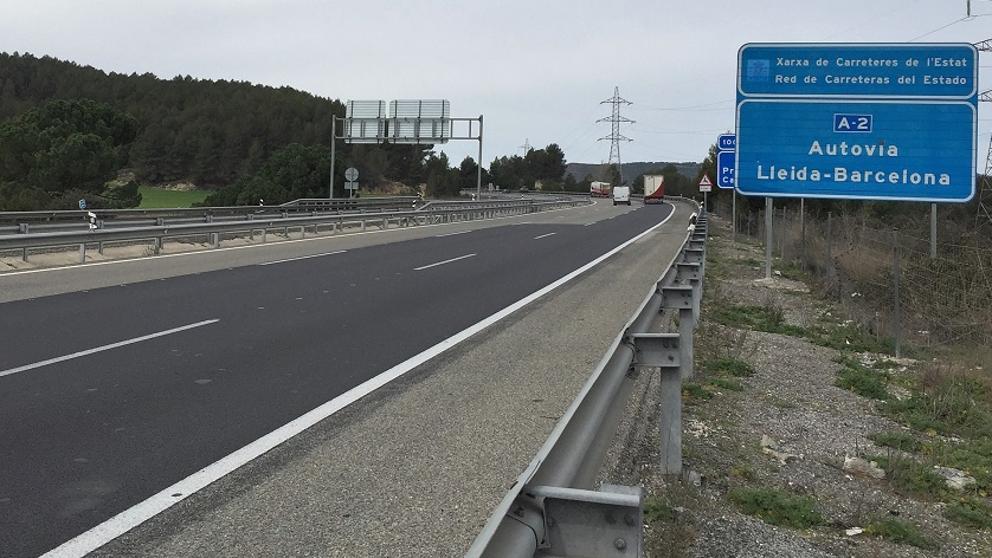 Incidencias a la circulación por obras en la A-2