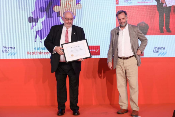 Ramón Vázquez en la entrega de Premios