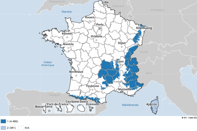 mapa francia