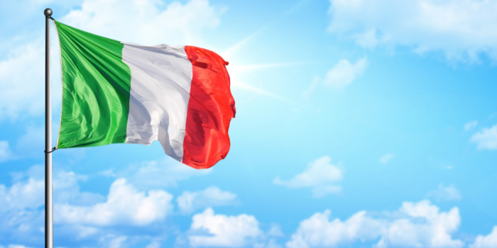 Bandera Italia