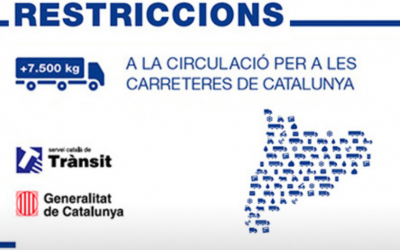 Trànsit obliga a los camiones a circular por el carril derecho y les prohíbe adelantar y circular a más de 80 km/h el próximo 24 de abril