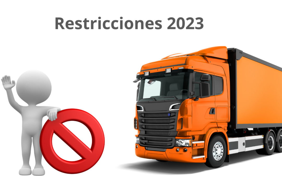 Publicadas las restricciones a la circulación de camiones en 2023