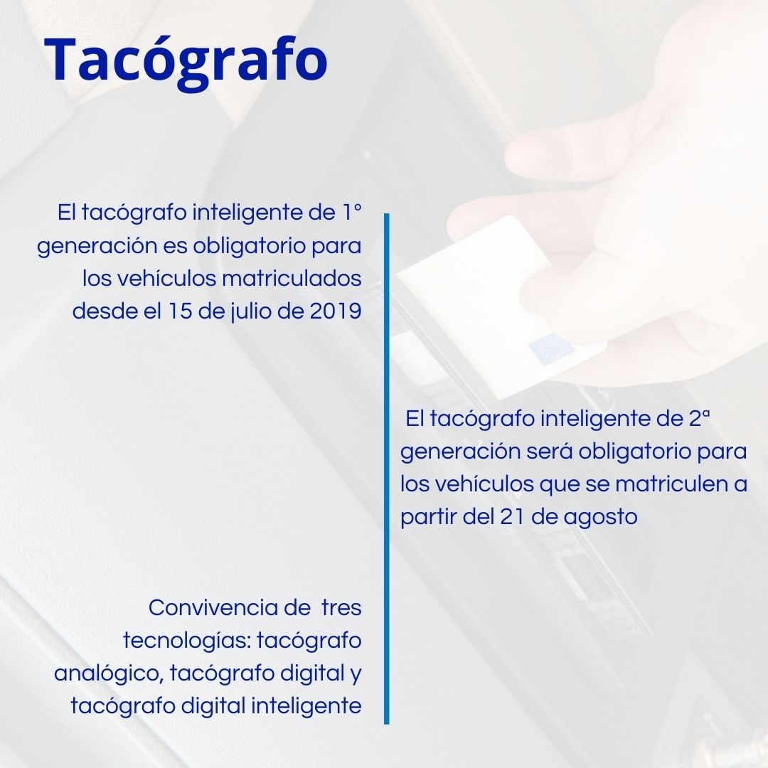 Novedades tacógrafo 