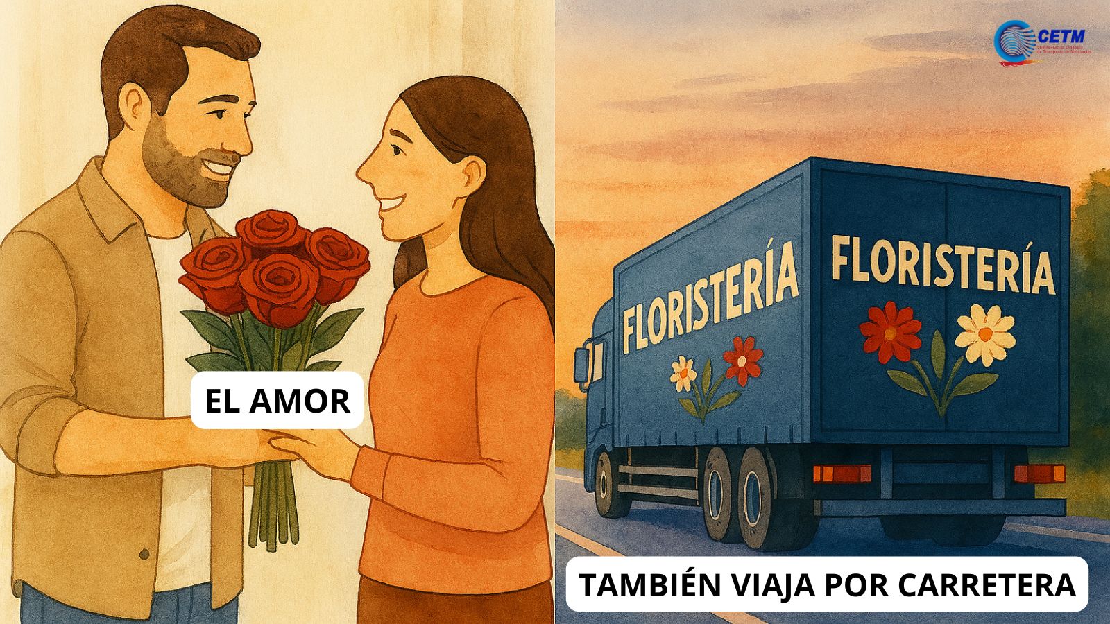 El transporte que mueve España en San Valentín: asegurando que los regalos lleguen a tiempo
